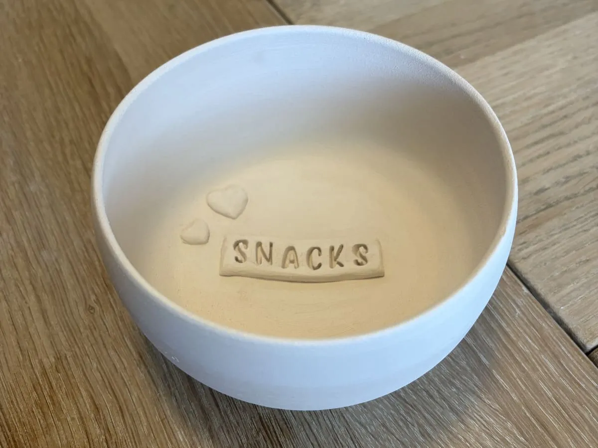 Snack skål – hånddrejet keramikskål du selv maler i værkstedet